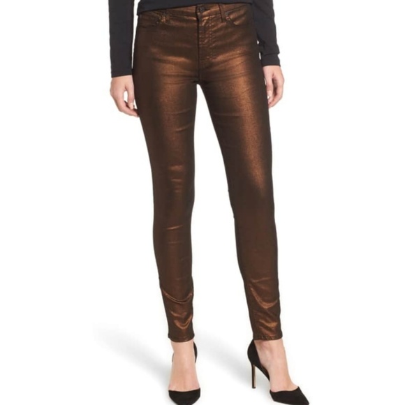 Soft Surroundings Denim - Soft Surroundings metallic copper jeans size 10